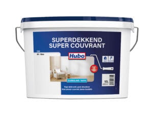 Hubo Monocouche peinture murale et plafond satin 10l blanc