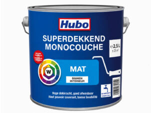Hubo Monocouche peinture murale mat base de mélange W 2,5l