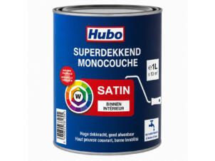 Hubo Monocouche peinture murale satin base de mélange W 1l