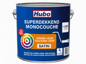 Hubo Monocouche peinture salle de bains et cuisine base de mélange C 2,325l