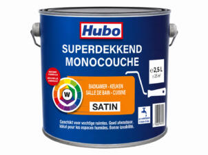 Hubo Monocouche peinture salle de bains et cuisine base de mélange W 2,5l