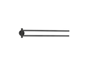 Tesa Moon handdoekhouder dubbel draaibaar 45,6 cm grafiet