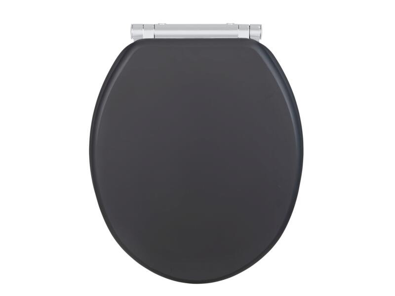Wenko WC-zitting Morra antraciet mat MDF