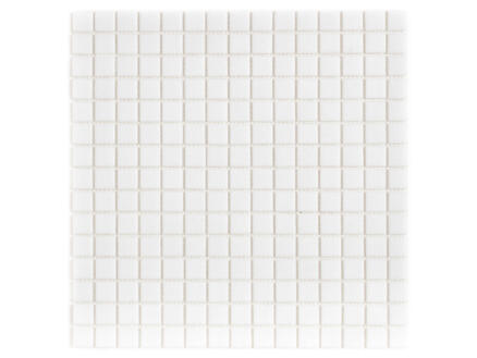 Mosaïque en verre 32,7x32,7 cm 1,07m² blanc 1