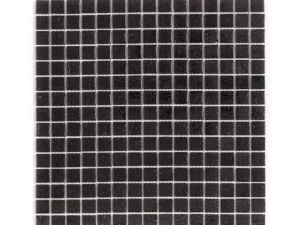 Mosaïque en verre 32,7x32,7 cm 2x2 cm 1,07m² noir 1