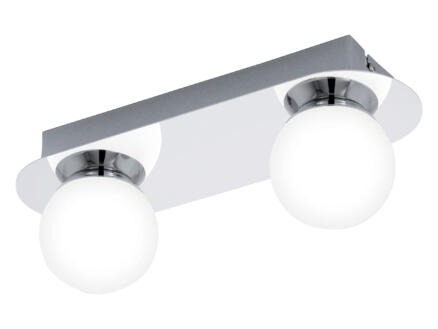 Eglo Mosiano LED plafondlamp 2x3,3 W chroom wit 1