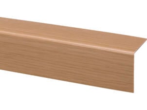 Moulure d'angle 40x40 mm 260cm PVC chêne clair