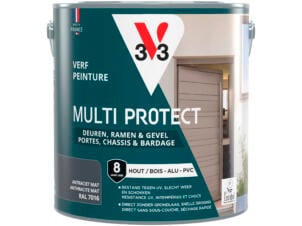 V33 Multi Protect peinture bois alu pvc 2,5l anthracite