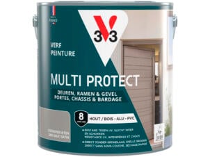 V33 Multi Protect peinture bois alu pvc 2,5l gris galet