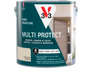 V33 Multi Protect peinture bois alu pvc 2,5l lin satin