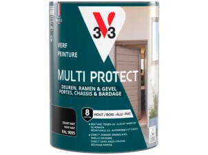 V33 Multi Protect verf hout alu pvc 0,75l zwart