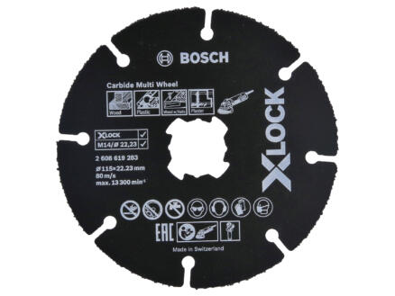Bosch Professional Multi Wheel X-Lock doorslijpschijf 115x1x22,23 mm 1