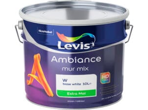Levis Muurverf Ambiance extra mat 10l wit mengbasis