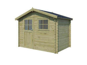Gardenas Napels M abri de jardin en bois 295x205x235 cm chalet imprégné protection anticondensation