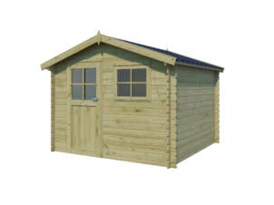 Gardenas Napels XL abri de jardin en bois 295x295x235 cm chalet imprégné protection anticondensation