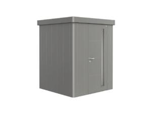 Biohort Neo 1A tuinhuis 180x180x222 cm metaal kwartsgrijs metallic