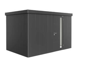 Biohort Neo 2D tuinhuis 240,5x94,4x96,5 cm metaal donkergrijs metallic
