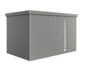 Biohort Neo 2D tuinhuis 348x236x222 cm metaal kwartsgrijs metallic