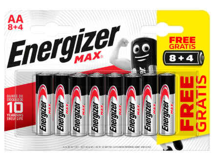 Energizer New Max AA 8+4 gratis