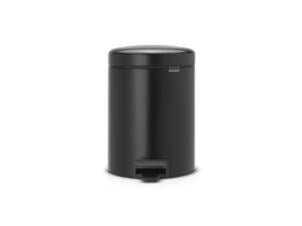 Brabantia NewIcon poubelle à pédale 5l noir mat