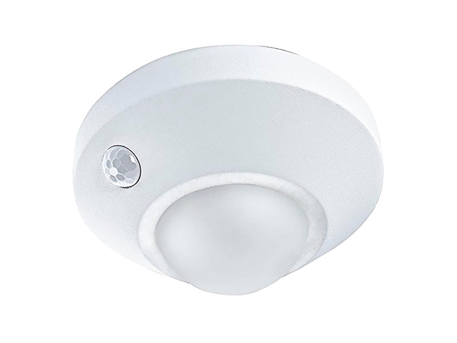 Perfect compact Hoofd Osram Nightlux LED plafondlamp met sensor op batterijen wit | Hubo