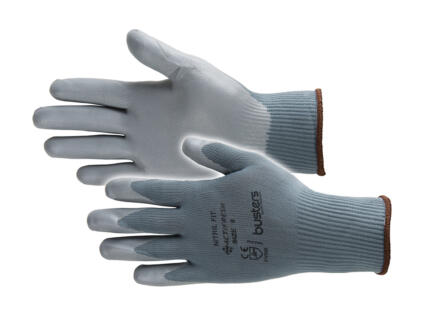 Busters Nitril Fit gants de travail L nylon gris