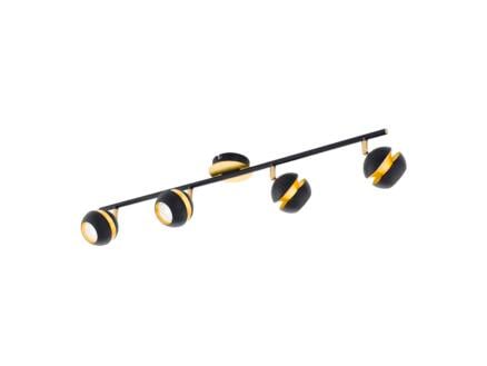 Eglo Nocito 1 LED balkspot GU10 4x3,3 W zwart/goud