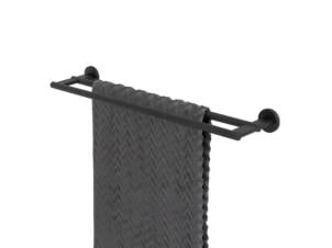 Tiger Noon handdoekrek dubbel 55cm zwart