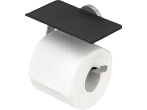 Tiger Noon porte-papier toilette avec tablette inox brossé