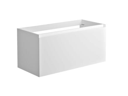 Allibert Nordik meuble lavabo 100cm tiroir à l'anglaise blanc mat 1