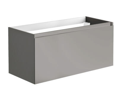 Allibert Nordik meuble lavabo 100cm tiroir à l'anglaise gris mat 1
