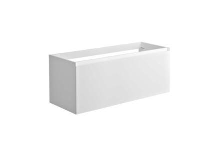 Allibert Nordik meuble lavabo 120cm tiroir à l'anglaise blanc mat 1