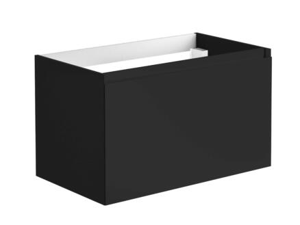 Allibert Nordik meuble lavabo 80cm tiroir à l'anglaise noir mat 1