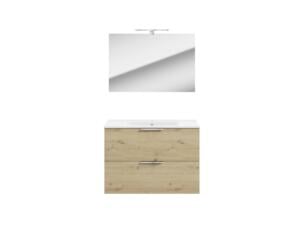 Nova Pack badkamermeubel 2 lades 80cm Aritsan eik