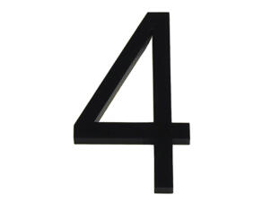 Numéro de maison 4 polyester 6cm