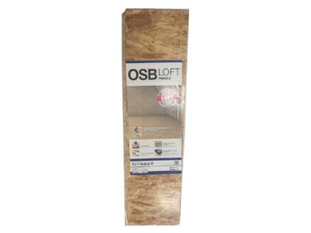 OSB Loft rainuré et languetté 120x30 cm 18mm 1,08m² 1