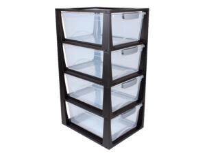 Sunware Omega opberglade 11l transparant-zwart