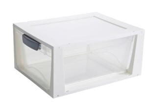 Sunware Omega tiroir de rangement 11l transparent-blanc