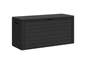 Opbergbox tuin 116x44x55 cm antraciet