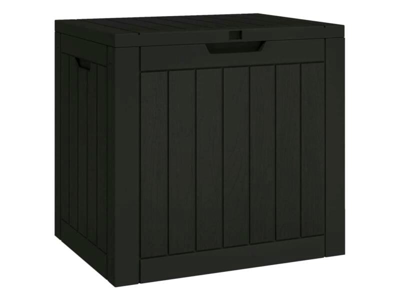 Borric Tuinkast 65x45x88 cm polypropyleen rattan zwart Borric Tuinkast 65x45x88 cm polypropyleen rattan zwart