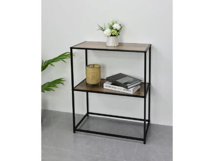 Opbergrek 63x30x75,5 cm metaal/hout