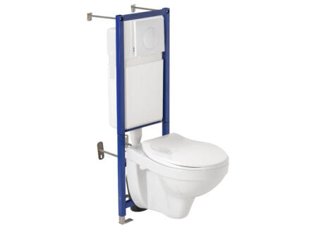 Lafiness Ophang WC-pack 3/6l met duwplaat 1