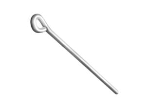 Ophangdraad met oog 25cm staal