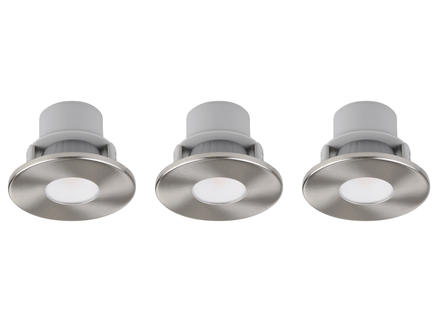 Light Things Opia spot LED encastrable nickel 4W 3 pièces 1