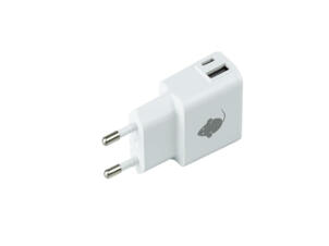 Oplader USB 2 poorten zwart