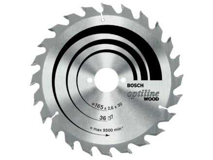 Bosch Professional Optiline cirkelzaagblad 165mm 36T hout 1