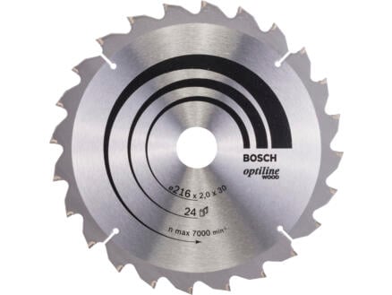Bosch Professional Optiline cirkelzaagblad 216mm 24T hout 1