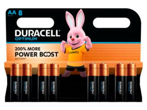 Duracell Optimum batterij alcaline AA 8 pièces