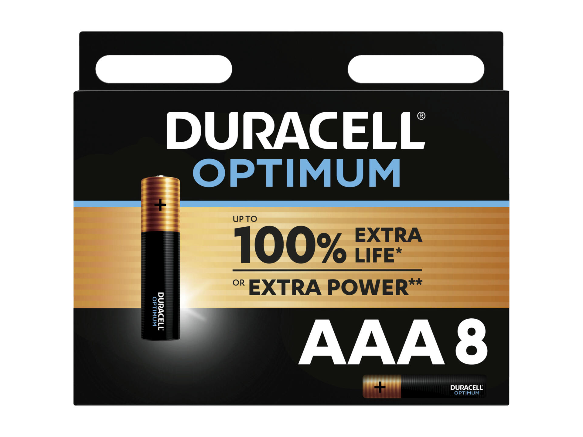 Duracell Optimum batterij alcaline AAA 8 pièces