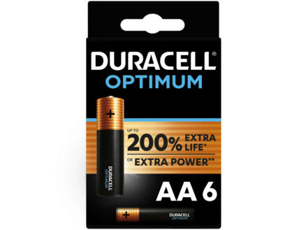 Duracell Optimum batterij alkaline AA 6 stuks 1